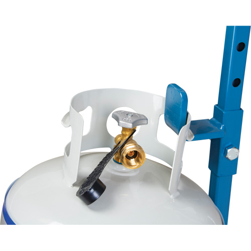 Cylinder Cart, Flat-Free Wheels, 15-1/2" W x 14-1/4" L Base, 600 lbs. Auto-Cam