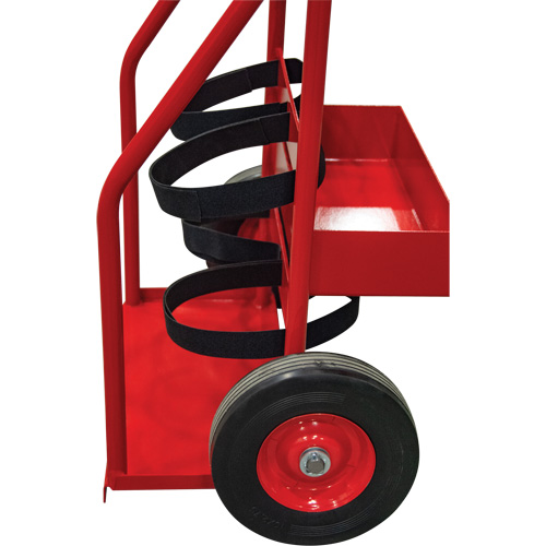 Hot Works Fire Prevention Cart, Semi-Pneumatic Wheels, 17.75" W x 8.9" L Base, 100 lbs. Auto-Cam