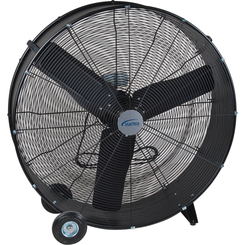 Light Industrial Direct Drive Drum Fan, Industrial, 2 Speed, 36" Diameter Auto-Cam