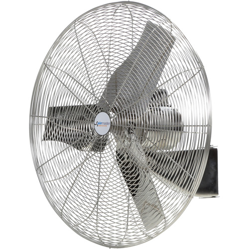 Stainless Steel Food Service Washdown Air Circulating Fans, Industrial, 1 Speed, 20" Diameter Auto-Cam