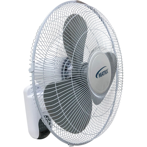 Ventilateur mural oscillant, Commercial, 3 vitesses, Diam&egrave;tre de 16" Auto-Cam