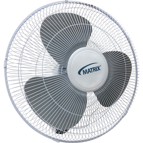 Ventilateur mural oscillant, Commercial, 3 vitesses, Diam&egrave;tre de 16" Auto-Cam