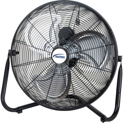 High-Velocity Floor Fan, 3 Speeds, 16" Diameter Auto-Cam