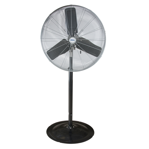 Waterproof Motor & Oscillating Pedestal Fan, Heavy-Duty, 3 Speed, 30" Diameter Auto-Cam
