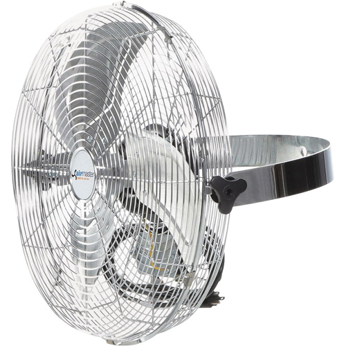 Wall-Mounted Air Circulator, Commercial, 3 Speed, 18" Diameter Auto-Cam