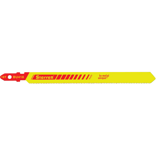 Lames pour scie sauteuse Unified Shank, Bim&eacute;tal, 4" lo, 18 dents par pouce Auto-Cam