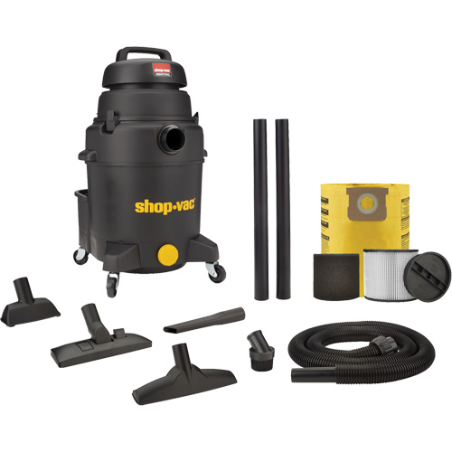 Shop Vacuum, Wet-Dry, 6 HP, 10 US Gal. (37.9 Litres) Auto-Cam