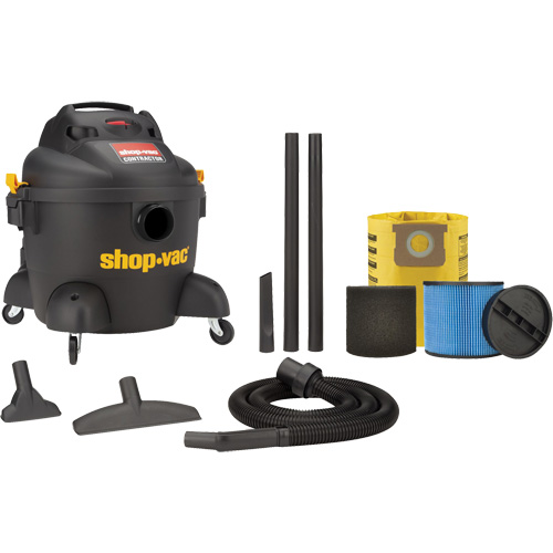 Contractor Series Shop Vacuum, Wet-Dry, 3.5 HP, 6 US Gal. (22.7 Litres) Auto-Cam