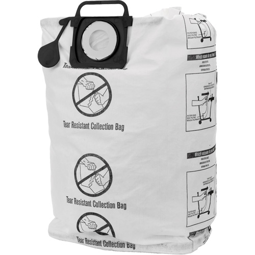 Sacs pour aspirateur r&eacute;sistant &agrave; la d&eacute;chirure pour la collecte de d&eacute;bris secs, 12 - 20 gal. US Auto-Cam