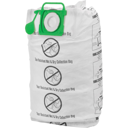 Tear-Resistant Wet/Dry Collection Vacuum Bags, 12 - 20 US gal. Auto-Cam