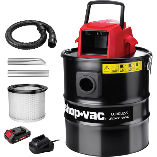 Aspirateur sans fil pour cendres, 20 V, Capacit&eacute; 5 gal. Auto-Cam
