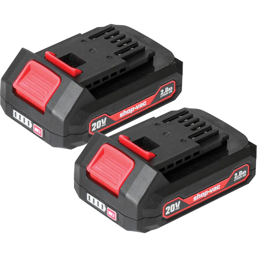 Piles au lithium 2.0Ah- Paquet de 2, 20 V Auto-Cam