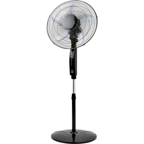 Ventilateur oscillant sur pied avec t&eacute;l&eacute;commande, Commercial, 3 Vitesses, Diam&egrave;tre de 16" Auto-Cam