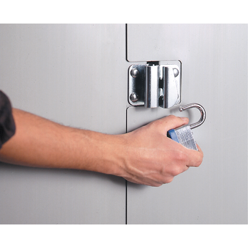 Armoires robustes &agrave; portes creuses, 38" la x 24" p x 72" h, 4 tablettes Auto-Cam