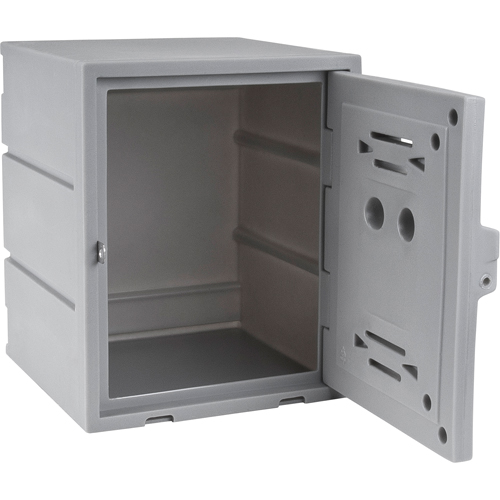 Locker, 15" x 15" x 18", Grey, Assembled Auto-Cam