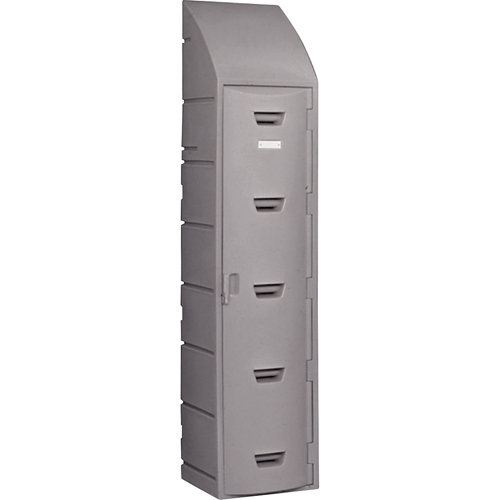 Locker, 15" x 18" x 73", Grey, Assembled Auto-Cam