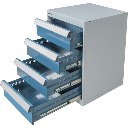 &eacute;tabli &agrave; quatre tiroirs sur pi&eacute;destal, 18" la x 21" p x 28" h Auto-Cam