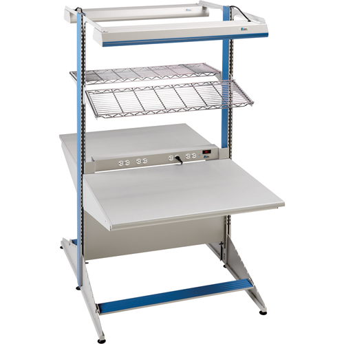 Postes de travail modulaires ergonomiques - Exemples de configurations - A-DC Ajouts de coin &agrave; deux c&ocirc;t&eacute;s, 36" la x 56" p x 84" h, Ajout de coin &agrave; deux c&ocirc;t&eacute;s Auto-Cam