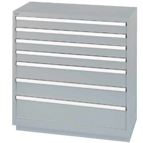 Armoires de rangement avec tiroirs, 7 tiroirs, 40-1/4" la x 22-1/2" p x 41-3/4" h, Gris Auto-Cam