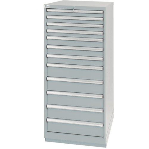 Armoires de rangement avec tiroirs, 12 tiroirs, 28-1/4" la x 28-1/2" p x 59-1/2" h, Gris Auto-Cam