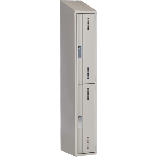 Casiers robustes Concorde, 2 niveaux, 12" x 18" x 78", Acier, Gris, Soud&eacute; (assembl&eacute;) Auto-Cam