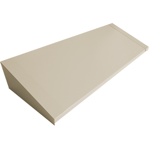 All-Welded Concorde - Heavy-Duty Lockers Sloping Top, 4 Bank, 18" D x 48" W x 6" H, Beige, Steel Auto-Cam