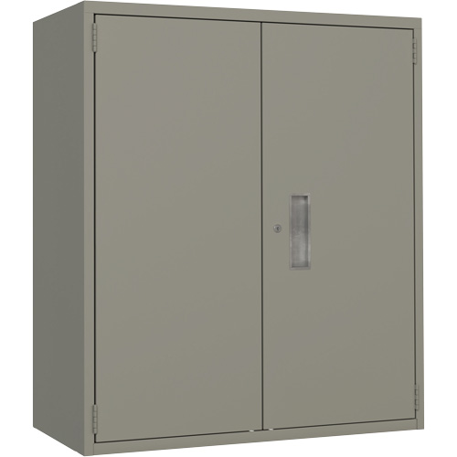 Armoire de rangement Lo-Boy, Acier, 2 Tablettes, 40" h x 36" la x 18" P, Gris Auto-Cam