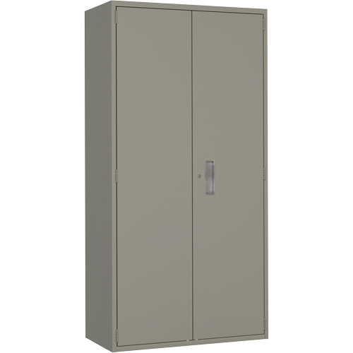 Armoire de rangement Hi-Boy, Acier, 4 Tablettes, 72" h x 36" la x 18" P, Gris Auto-Cam