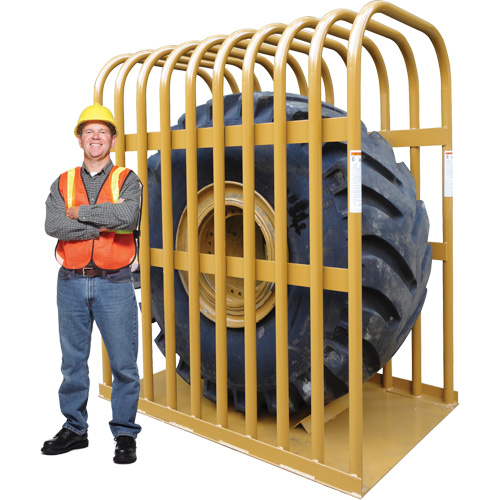 T111 10-Bar Earthmover Tire Inflation Cage Auto-Cam