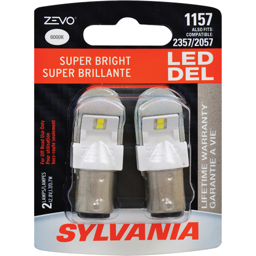 1157 Mini-ampoule automobile Zevo, DEL, 1,7 W, Blanc Auto-Cam