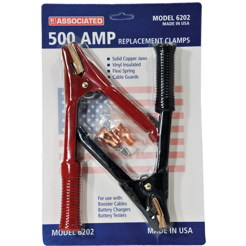 500 Amp Professional Heavy-Duty Booster Cable Clamps Auto-Cam