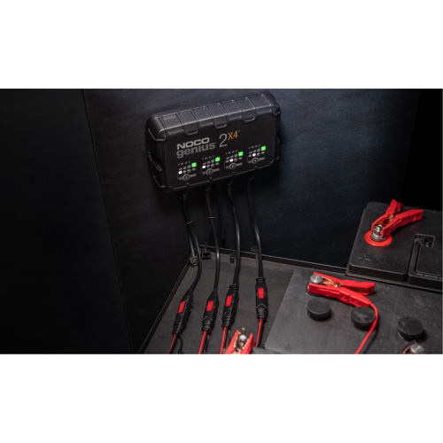 Genius&reg; 2X4 4-Bank, 8-Amp Battery Charger Auto-Cam