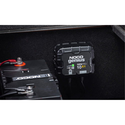 Chargeur de batterie embarqu&eacute; &agrave; 1 sortie de 10 amp&egrave;res GenPro10X1 Genius Auto-Cam