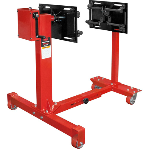 75:1 Gear-Driven Engine Stand, 1 tons Capacity, 42" H Auto-Cam