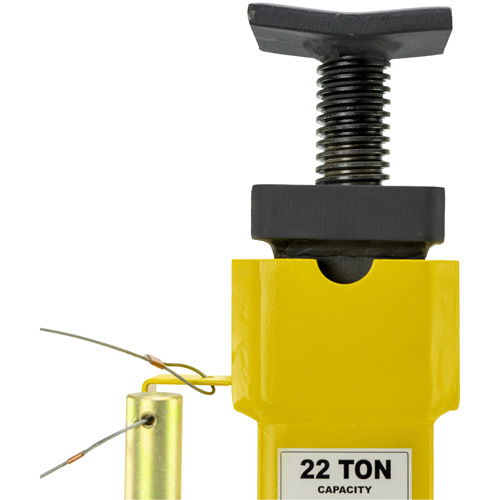 Jack Stands with Adjustable Screw Top Saddle, Locking Pin, 15-1/2" - 20-1/2" H Auto-Cam