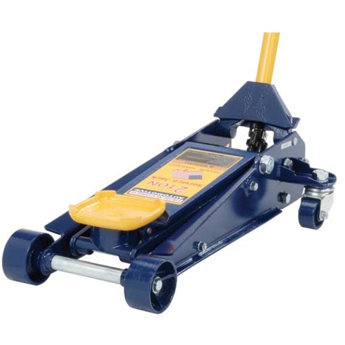 Service Jack, 2 Ton(s) Capacity, 4-1/2" Lowered, 20-1/4" Raised, Manual Hydraulic Auto-Cam