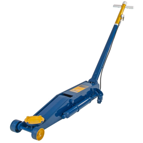 Long Chassis Service Jack, 4 Ton(s) Capacity, 5" Lowered, 25-3/4" Raised, Air Hydraulic Auto-Cam