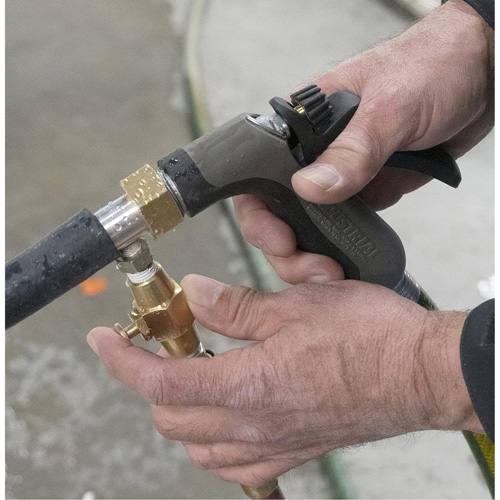 Heater Core Backflush Tool with Air Auto-Cam