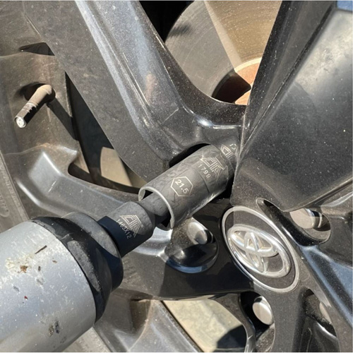 Jeu de demi-douilles r&eacute;versibles m&eacute;triques, 7 Mcx, Chocs, Prise de 1/2", Profond Auto-Cam