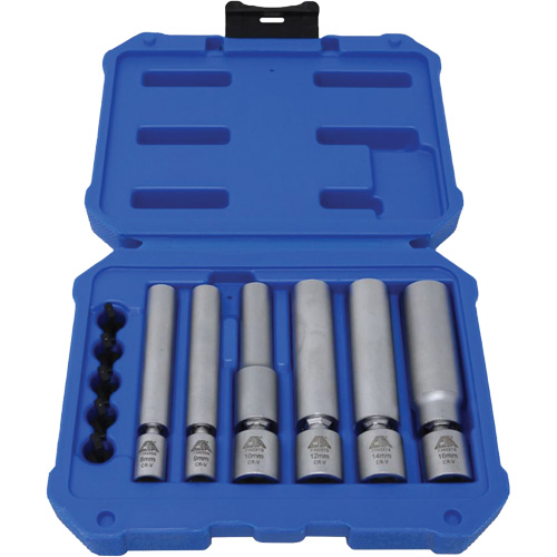6-Piece Spark Plug & Glow Plug Socket Set Auto-Cam