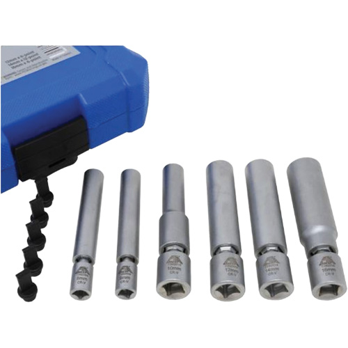 6-Piece Spark Plug & Glow Plug Socket Set Auto-Cam