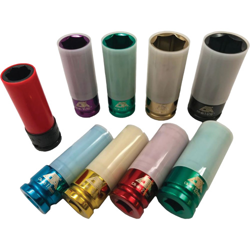 Jeu de douilles &agrave; chocs principales &agrave; paroi mince, 9 Morceaux, Prise de 1/2" Auto-Cam