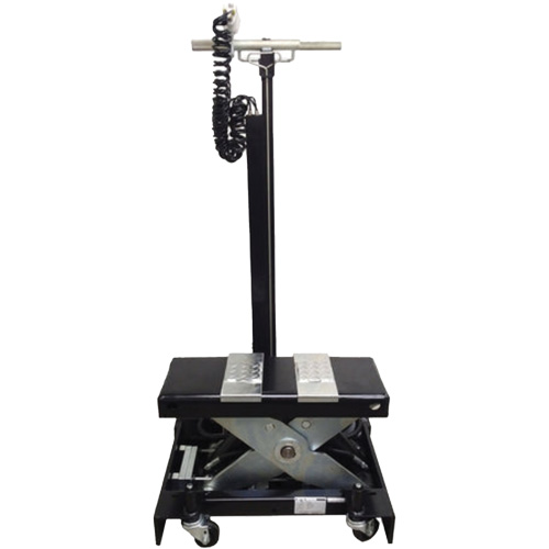 Cric de service de plancher &agrave; profil bas, 12 tonne(s) Capacit&eacute;, 7-1/2" Abaiss&eacute;e, 15" &eacute;lev&eacute;e, Air comprim&eacute;/hydraulique Auto-Cam
