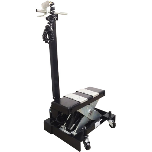 Cric de service de plancher &agrave; profil bas, 12 tonne(s) Capacit&eacute;, 7-1/2" Abaiss&eacute;e, 15" &eacute;lev&eacute;e, Air comprim&eacute;/hydraulique Auto-Cam