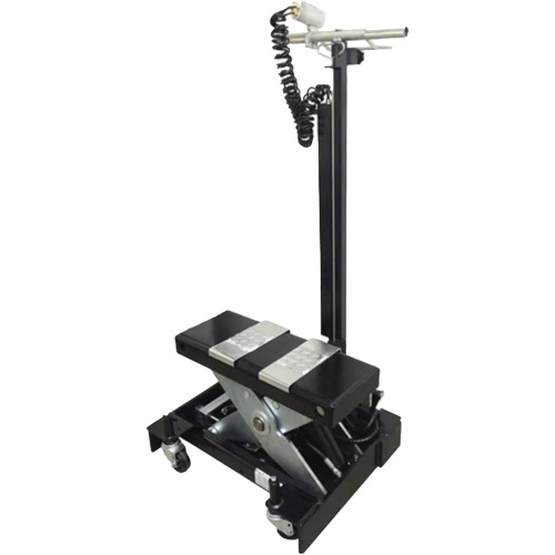 Cric de service de plancher &agrave; profil bas, 12 tonne(s) Capacit&eacute;, 7-1/2" Abaiss&eacute;e, 15" &eacute;lev&eacute;e, Air comprim&eacute;/hydraulique Auto-Cam