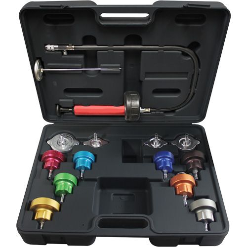 Trousse pour test de pression universel pour syst&egrave;me de refroidissement 14 mcx Auto-Cam