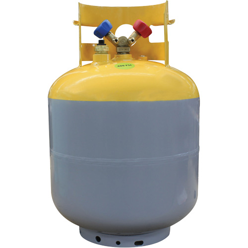 50 Lbs DOT-Approved Recovery Cylinder with Float Switch Auto-Cam