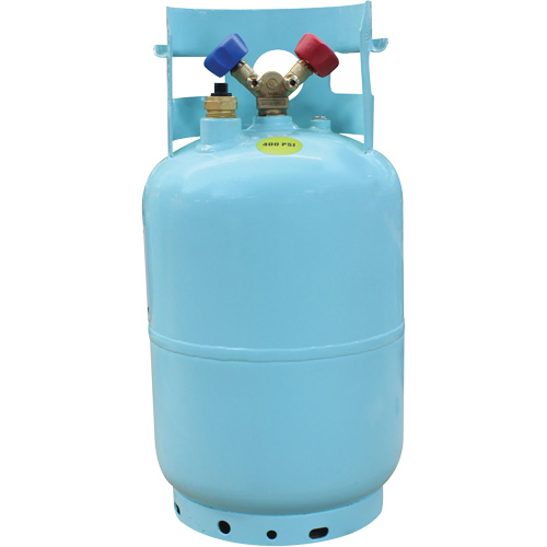 30 Lbs DOT-Approved Recovery Cylinder with Float Switch Auto-Cam