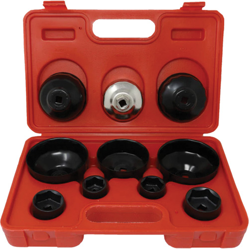 Coffret cl&eacute;s de filtre &agrave; huile 10 morceaux Auto-Cam