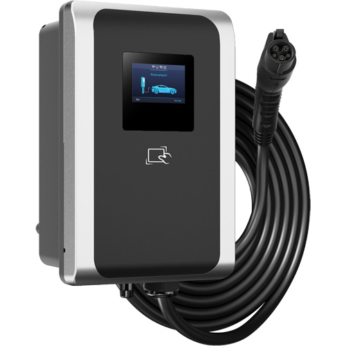 Chargeur pour VE commercial PulseQ AC Max, 48 A, Niveau 2 CA, Connecteur Type 1 (SAE J1772) Auto-Cam